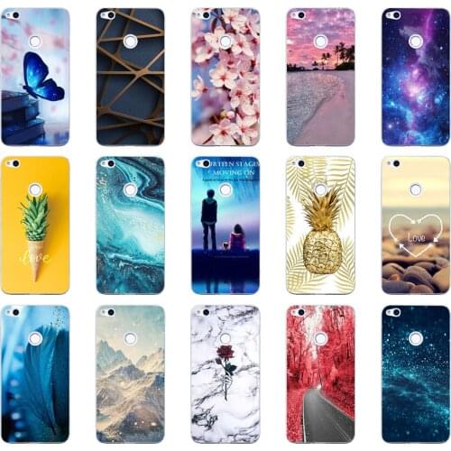 N 5.2" inch Huawei P8 Lite 2017 Case Soft Silicone P9 lite 2017 TPU Soft Back Cover Huawei Honor 8 Lite Case