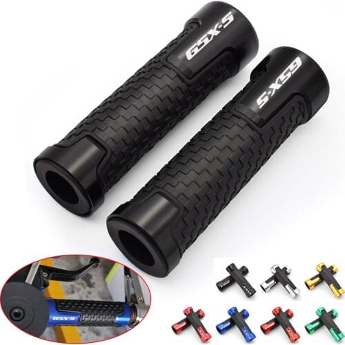 For SUZUKI GSX-S750 GSXS 750 1000 GSXS750 GSX-S1000 GSXS1000 Motorcycle Non Slip Handlebar Grips 7/8" 22mm Rubber Handle Grips