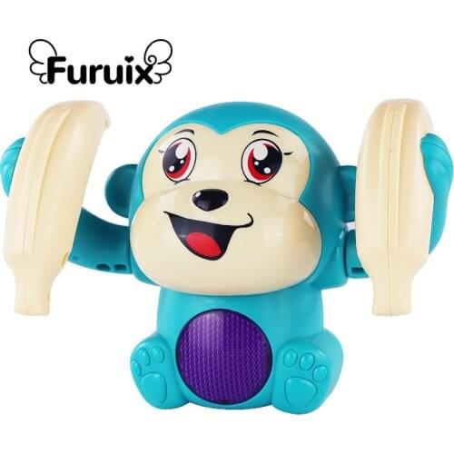 Baby Toys Electric Tumbling Monkey Light Music Puzzle Sound Tipping Monkey Kids Toys Childrens Early Education Toys Child Gift