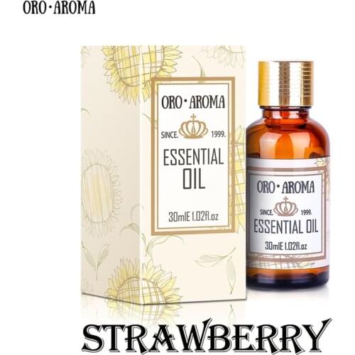 Famous brand oroaroma natural Strawberry essential oil l Smooth skin Relax Pleasant mood Strawberry oil