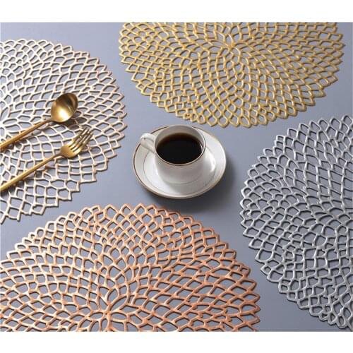 Round Coaster Insulation Table Mats Pads Plastic Table Placemat Non-slip Mats Coffee Tea Place Kitchen Decoration Home Non-slip