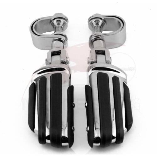 Motorcycle Highway Pegs For Harley Electra Glide Road King Street Glide Engine Guard Foot Pegs Footrest Mount Clamp Kit