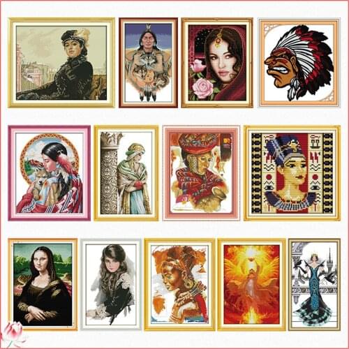 National Beauty Series Pattern Counted Cross Stitch Kit 14CT 11CT Embroidery Kit Needlework Set Home Decoration Craft Painting