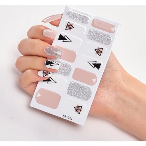 Nail Polish Stickers Nail Wraps DIY Self Adhesive Nail Sticker Nail Accesoires Designer Nail Decals Full Cover Nail Stickers