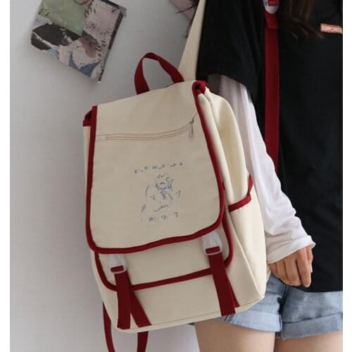 New Kawaii Bag Waterproof Nylon Women Backpack Female Large Capacity Travel Rucksack School Backpack for Teenage Girls Book Bag