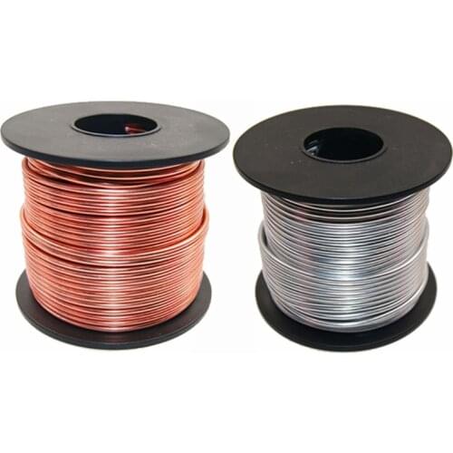 Flat Anodized Aluminum Wire Silver Purple Coffee Copper Plated Soft 3mm 10m/coil Craft Aluminium Wire
