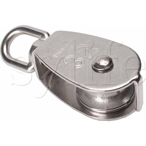 M32 32mm Swivel Stainless Steel 304 Wire Rope Single-sheaved Pulley Block