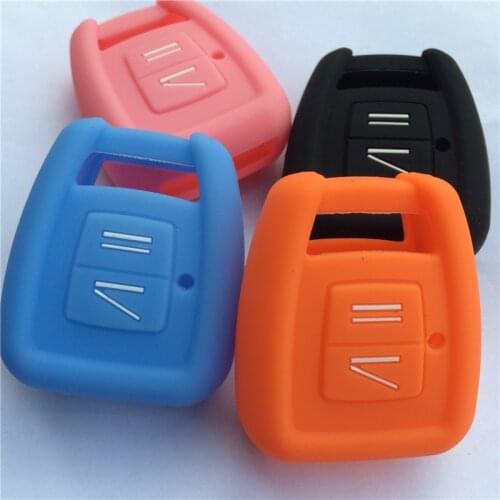Silicone rubber car key cover for Opel VAUXHALL Vectra Zafira Omega Astra 2 Button Remote Key Yan