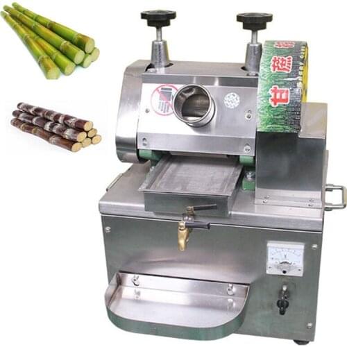 Sugarcane Juicer Large Desktop Energy Saving Commercial Stainless Steel Battery Rechargeable Battery Electric Sugarcane Machine