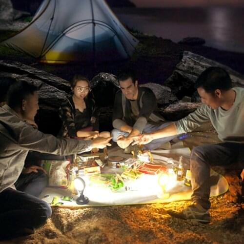 Portable Camping Light LED Powered Lantern LED Mini Stand Flashlight For Tent Lamp For Fishing 2400 mAh USB Input Waterproof