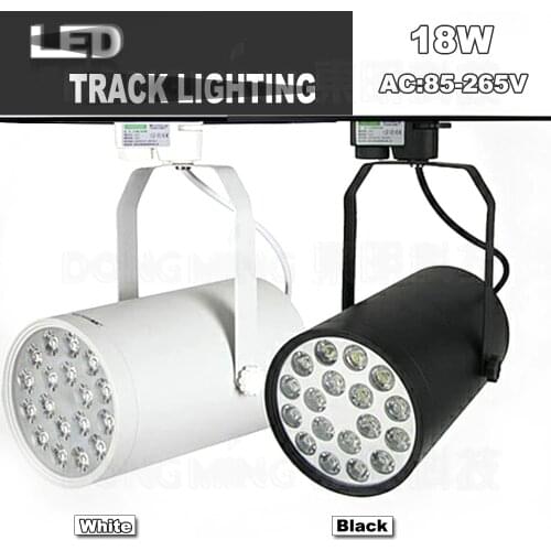 18w led track light Led spotlight track lighting business lamp boutique clothing store shop track lighting lamp black/white