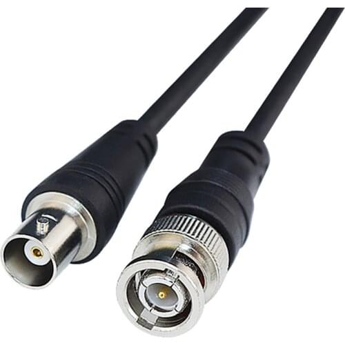 1M BNC Male to Female Plug CCTV Extension Coaxial Line Cable Male to Male Security Monitoring 0.5m 2m 3m 5m 3.3ft Long Black