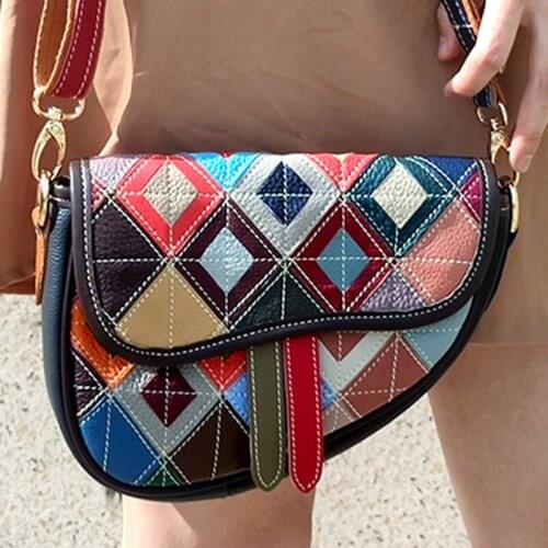 Best Blue/Black/Dark Yellow 5 Colors Small Women Shoulder Money Bag Fashion Genuine Cow Leather Girl Phone Crossbody Purse