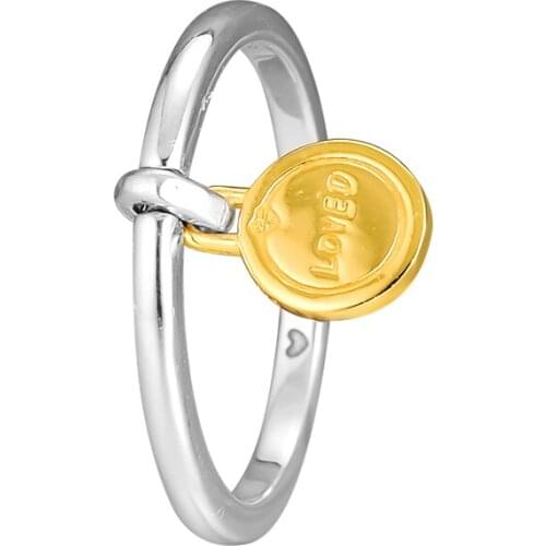 925 Sterling Silver Medallion of Love Ring Shine Charms For Women Original Jewelry Making Anniversary Gift