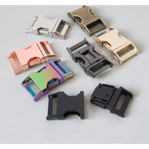 10Pcs 20mm Heavy Metal Release Buckle For Paracord Pet Dog Collar Sewing Diy Accessories Straps Belt Loop Breakaway Hardware
