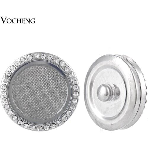 18mm Vocheng Snap Charms Round Glass Locket Jewelry Inlaid Crystal Button Vn-906