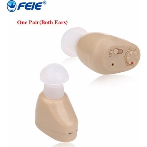 2 Deaf Hearing Aids Mini Cheap Aide Auditive Rechargeable Clear Earphone S-219 For Medical Instrument free shipping