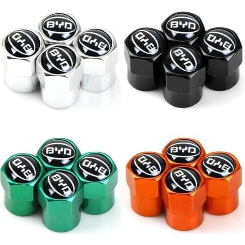 4pcs automobile aluminum alloy waterproof and dustproof tire bonnet valve stem cover for BYD F3 F0 S6 F3R F0 F 3