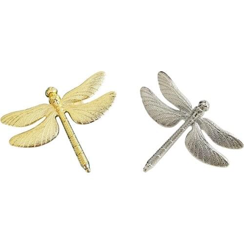 6PCS Dragonfly Napkin Ring DIY Hotel Wedding Banquet Table Display Metal Napkin Buckle Christmas Decoration