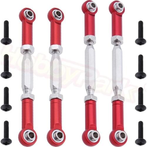 Aluminum Front Steering Linkage & Rear Upper Susp. Arm Links For RC 1:10 Electric Himoto E10MT E10MTL E10XT E10XTL Truggy Truck