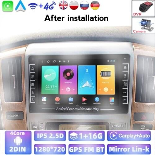 2din Android 8,1 4Core Ram1g Rom16g Auto Multimedia-player Für Toyota Alphard Mit Unterstützung Carplay WIFI Navigation Stereo