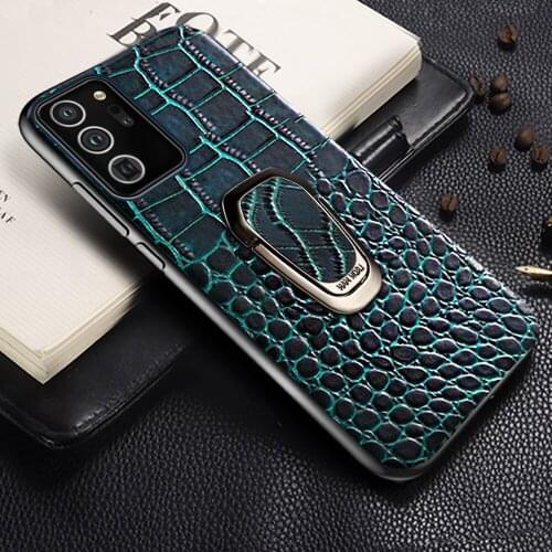 LANGSIDI Bracket leather Phone case For samsung Galaxy note 20 ultra 10 plus ring back cover for galaxy A51 a71 a50s a30s fundas