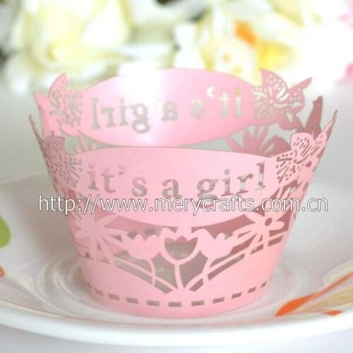 Kids party supplies in china ,it is a girl cupcake wrapper