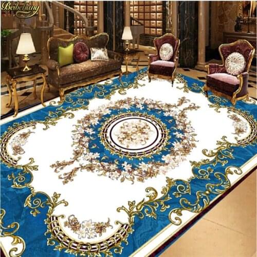 Beibehang Custom photo wallpaper 3D self-adhesive floor sky blue pattern stone style European carpet floor painting wall paper