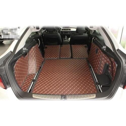 Good quality & Free shipping! Full set trunk mats for BMW 3 Series GT F34 2016-2013 Easy to clean waterproof cargo liner carpets