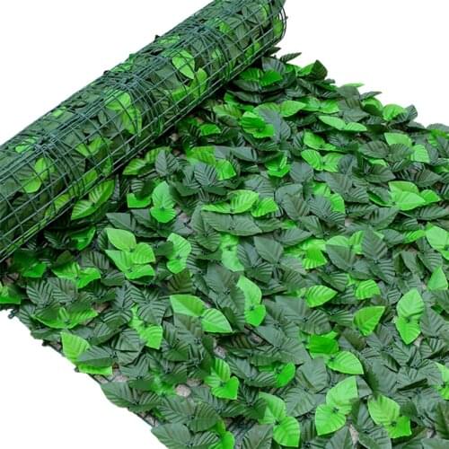 Artificial Ivy Privacy Fence Screen 39x20 Inches Stretchable Faux Vine Leaf Decoration for Home Garden