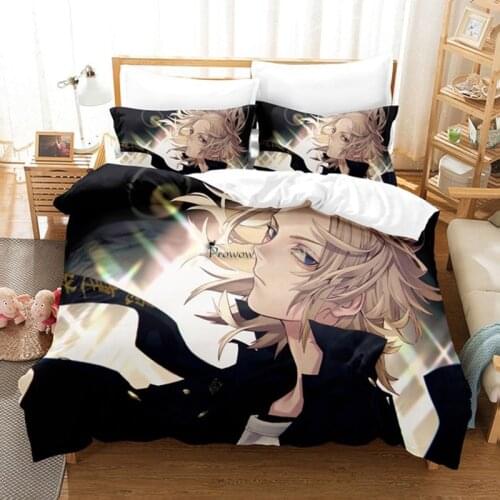 Tokyo Revengers US/Europe/UK Size Quilt Bed Cover Anime Duvet Cover Pillow Case 2-3 Pieces Sets Bedding Sets