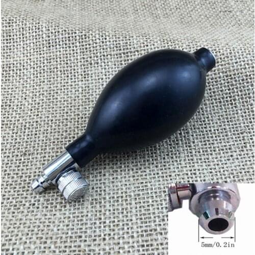 Medical Sphygmomanometer Tonometer Ball Blood Pressure Cervical Tractor Accessory Latex Air Inflation Balloon Bulb Metal Valve