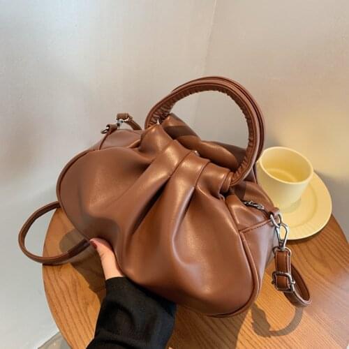 2021 Summer New Product Solid Color Fold Underarm Bag Youth All-match Portable Western Style One-shoulder Messenger Female Bag