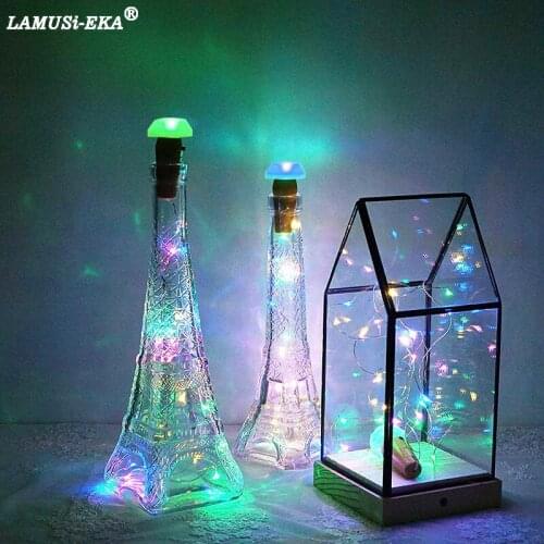 Solar wine bottle lamp home outdoor creative lamp romantic led waterproof watercolor lamp garden decoration ornaments