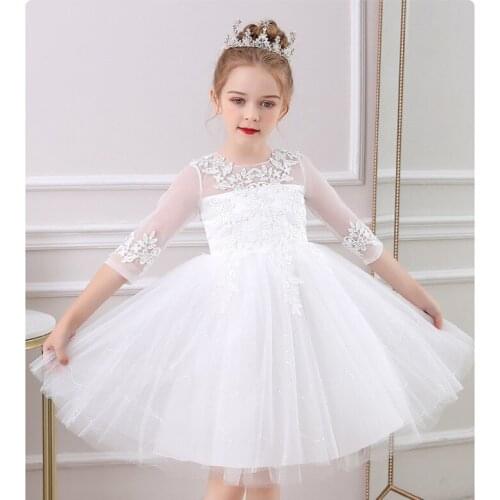 Summer Dress For Girl Princess Pretty Girl Wedding Dress Childrens Performance Dress Baby Girl Clothes Womens Clothes Children