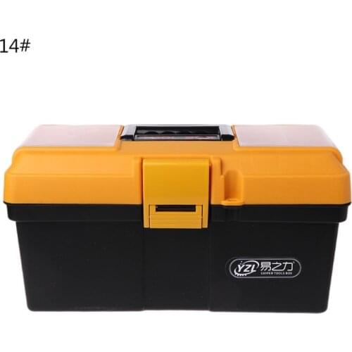 14" 17" 20" Portable Large Household Maintenance Electrician Tool Box Multifunctional Hardware Auto Car Repair Thicken Toolbox W