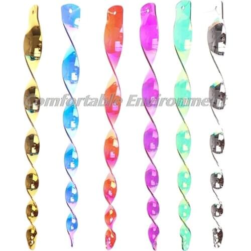 6PC/Set Bird Repellent Bird Deterrent Wind Spinner Spiral Rod Bird Scaring Devic