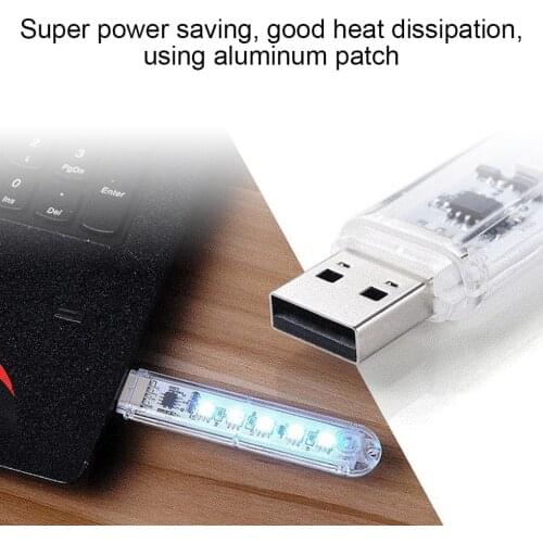 USB LED Book Lights Colorful Socket Lamp LED Atmosphere Decoration Portable USB Powered Light Bar Nightlights for Festival Party