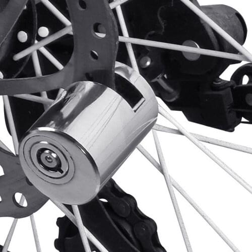 Anti-theft Bicycle Stainless Disc Brake Lock Mini Waterproof Portable Bike Security Disk Lock MTB Cycling Motocycle Accessories