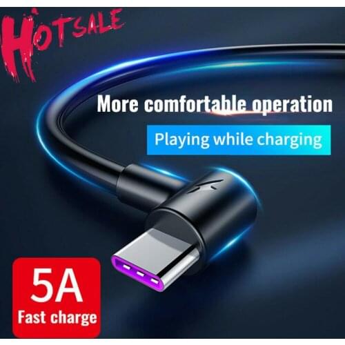 1/2/3 M Super Fast Charge Data Type C 5A USB C Cable For Samsung Huawei P40 Pro Xiaomi TypeC Charger Long Mobile Phone Wire Cord
