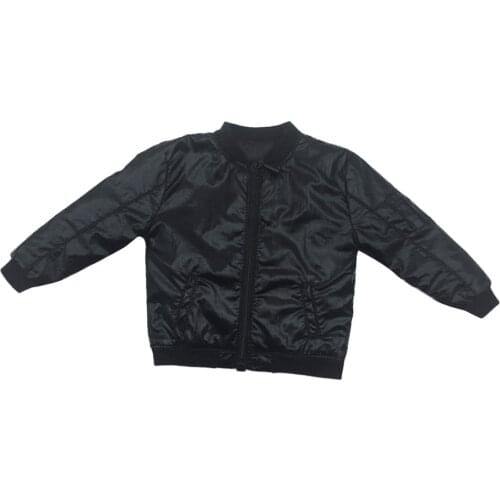 1/6 Men Black Jacket Male Coat for 12'' Kumik Figure Toy