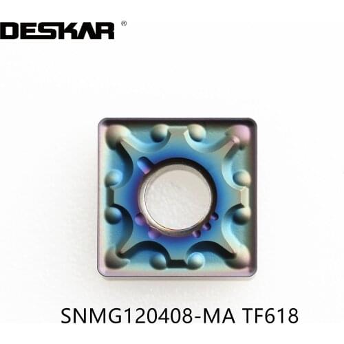 10PCS DESKAR SNMG120408 SNMG120412 MA CNMG120404-MA TF618 Turning Tools CNC Lathe Hardened Steel Inserts External Tool Parts