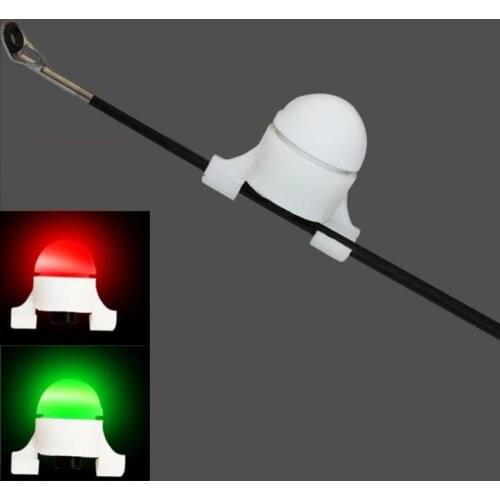 2PCS Night Fishing Bite Alarm Rod Flashlight Tip LED Light Fish Fishing Bell with Button Battery Outdoor Fishing Accessories New