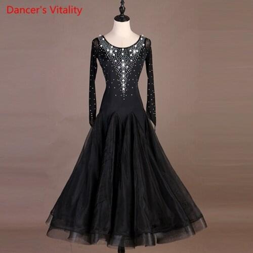 2019 Modern Ballroom Ballroom Dance Competition Competition Ballroom diamond Girls Dress Ballroom Dance Dresses