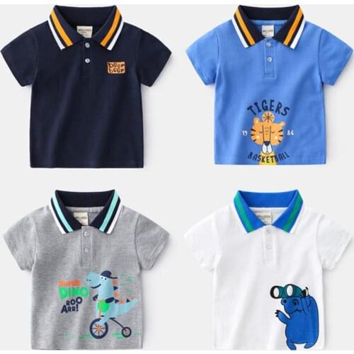 2020 Fashion Summer boys girls t-shirt Jurassic World Print car Embroidery Cotton Kids Tees tops toddler children clothing