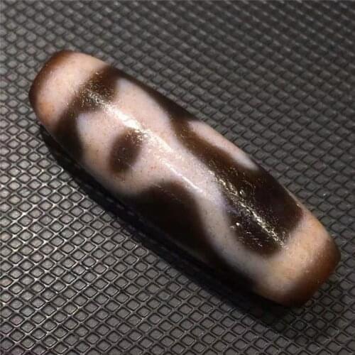 210702-2 High Oily Cinnabar Pure Natural Agate Stone Mysterious Lotus Amulet Tibetan Dzi Beads for Folk Collections Jewelry