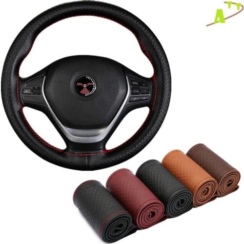 Interior Accessories DIY Car Steering Wheel Cover Four Seasons Universal Soft Non-Slip Steering Case Wheel Cover Steering-Wheel
