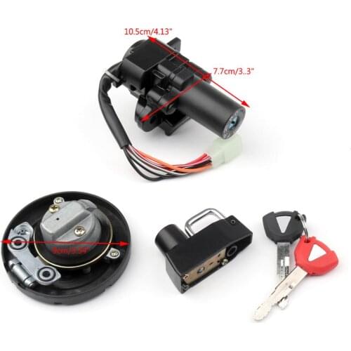 Artudatech Ignition Switch Lock + Fuel Gas Cap Key Set For Kawasaki KLX250 KL110 PRO KL250 51049-0047 Motorcycle Accessories