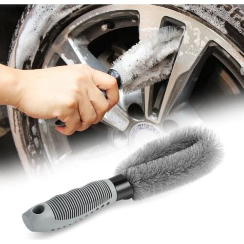 Car Hub Wheel Cleaning Brush Tools Anti-wear For Mercedes benz A B C E CLA GLA GLC V M Class W204 W205 W212 W213 W166 W164