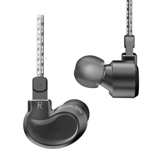 BQEYZ K1 HiFi headset Aluminum Case Wire Earphones with Microphone Removable 0.78mm Replaceable Bluetooth Cable